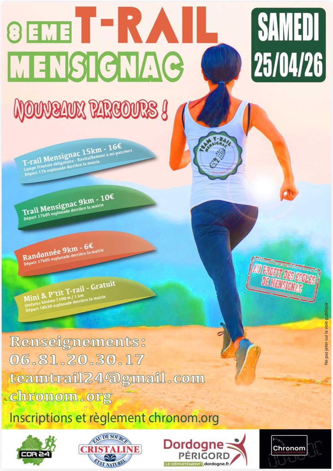 Trail - ⚠️ T-RAIL MENSIGNAC 2026 ⚠️ 🗓️ 25 avril 2026 - 8ème édition 🗓️ ...