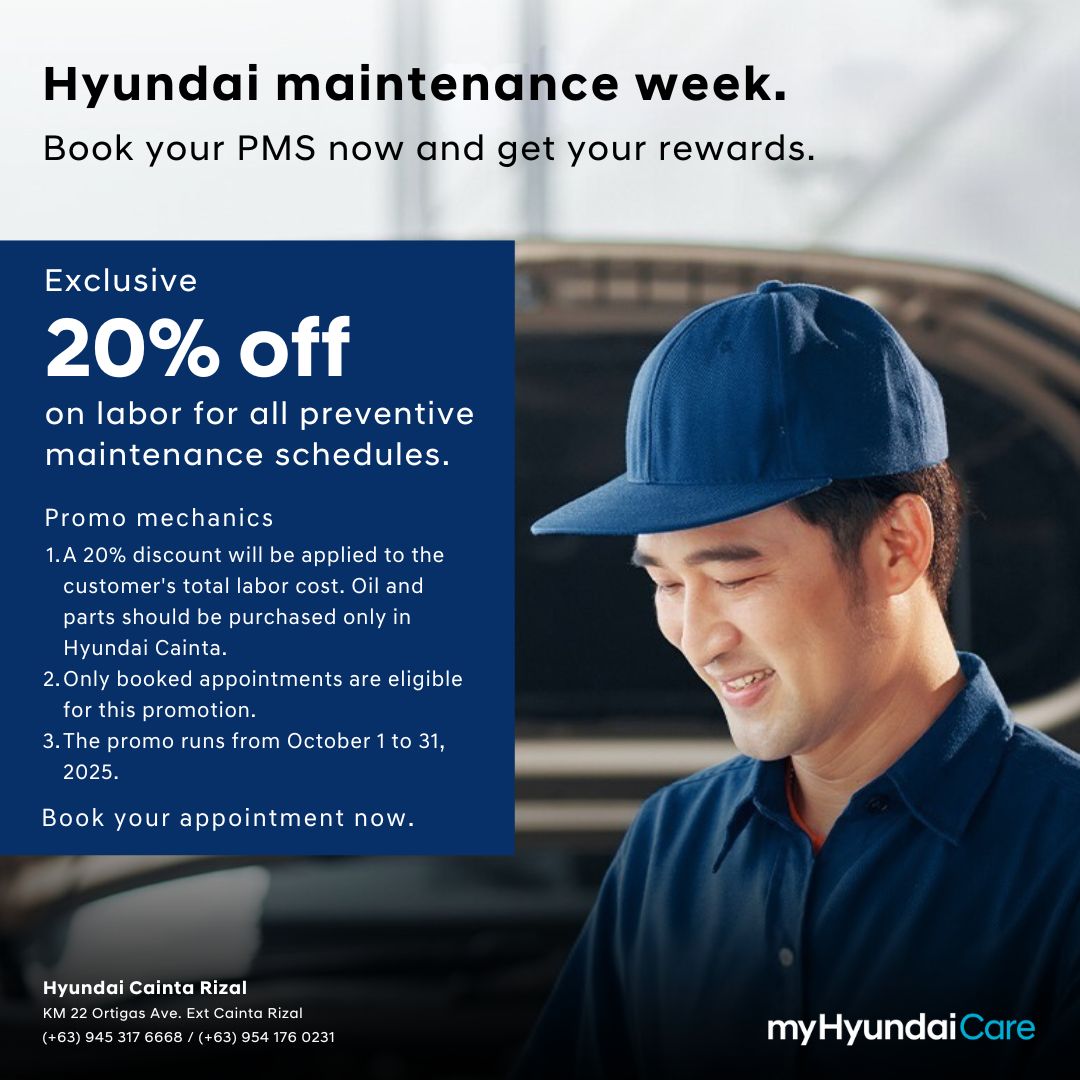 Hyundai - Book your PMS now and get your rewards. Get your Hyundai in ...