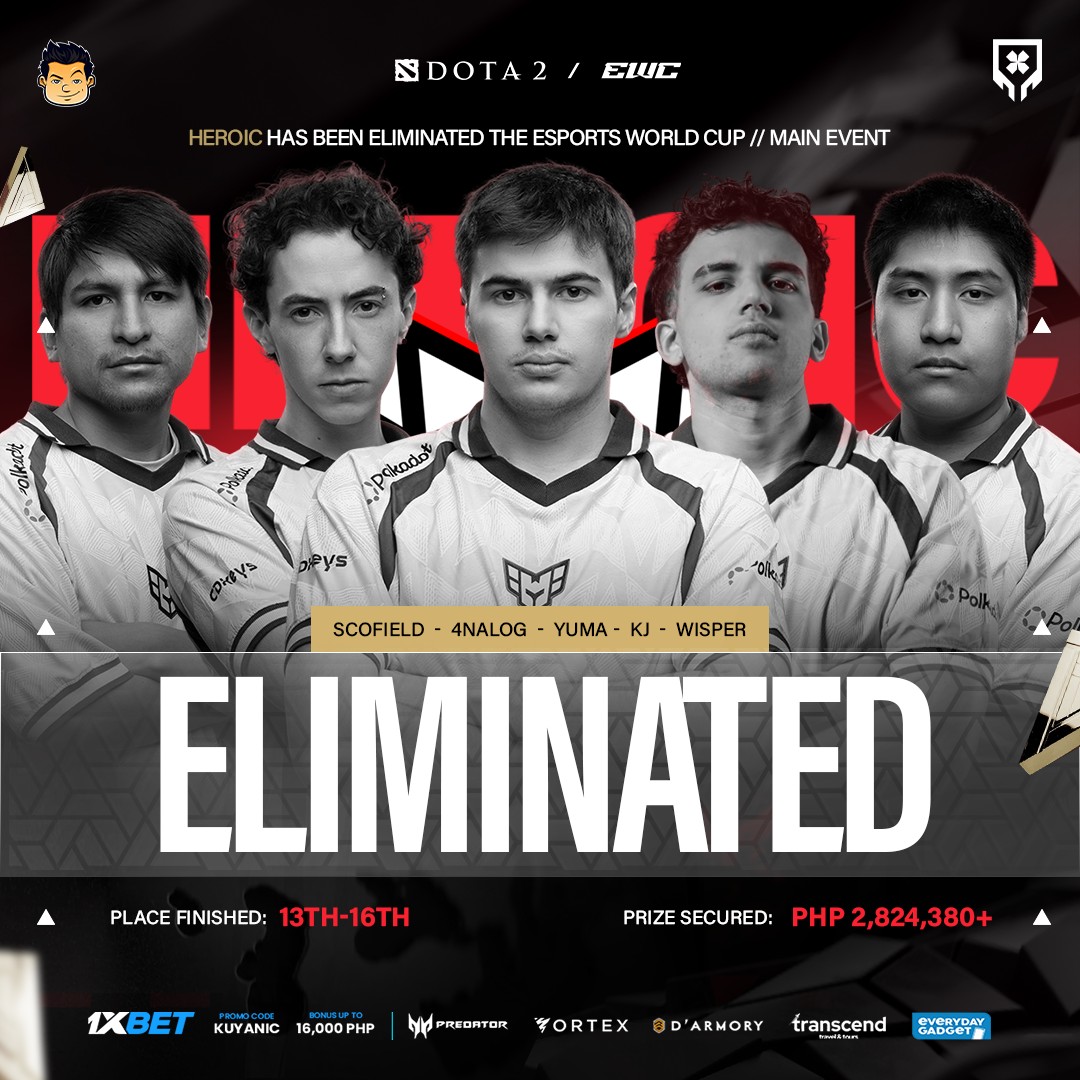 KuyaNic - Heroic will be the next team to be ELIMINATED here in Esports ...