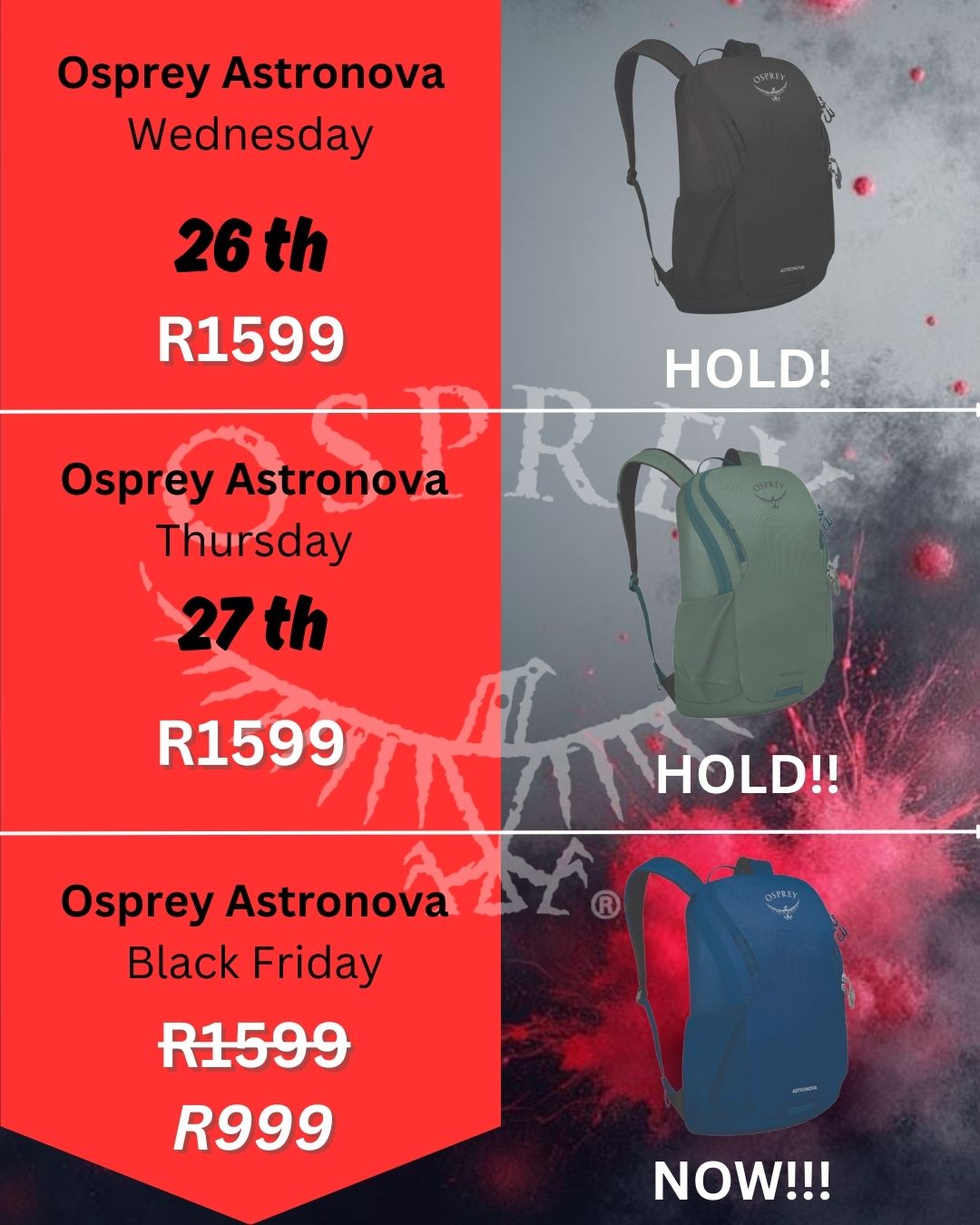 osprey backpack for sale south africa Black Proxima A rugged Osprey South Africa (@OspreySouthAfrica) •
