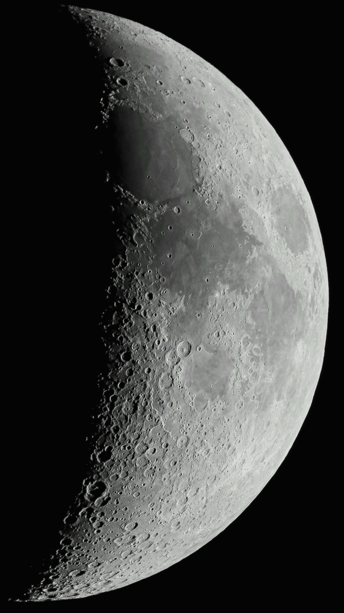 Dark - The moon is just over 4.5 billion years old, which makes it a ...
