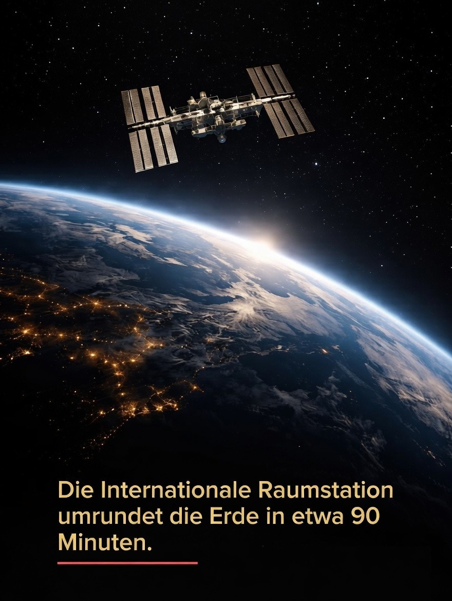Zeitblick - Die Internationale Raumstation (ISS) umkreist... | Facebook