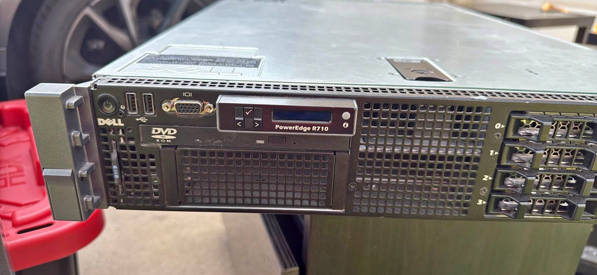 Dell r710 server, perc, drac, dual proc. Working. Laid off. 16 4gb ...