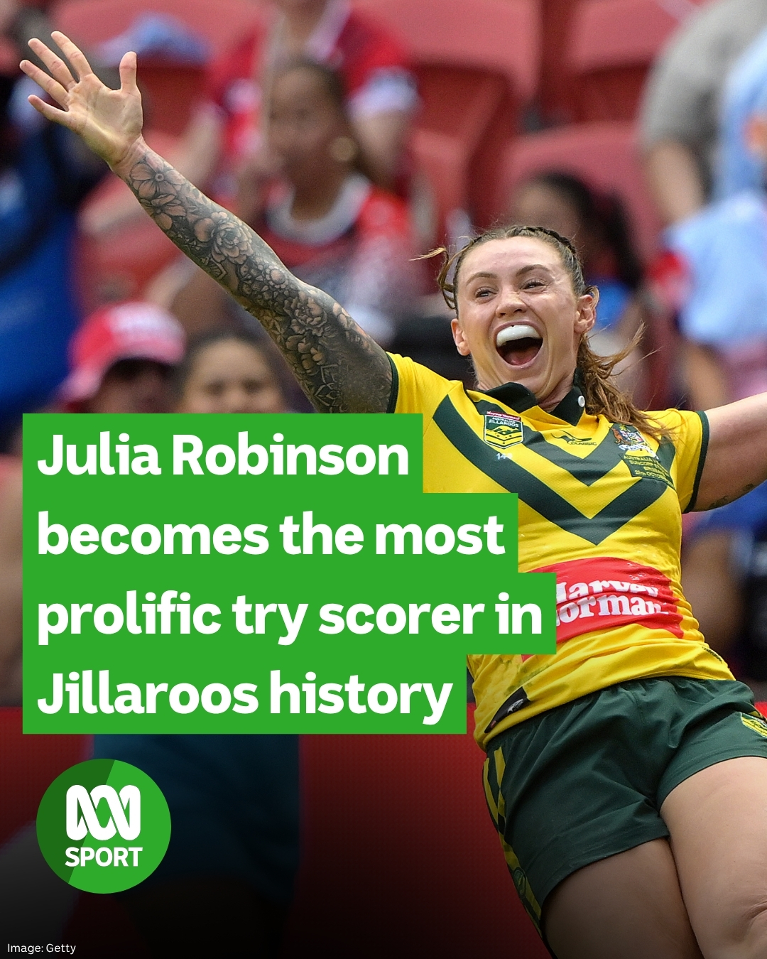 ABC - History made! 🤩👏 With her stunning second try against Samoa today ...