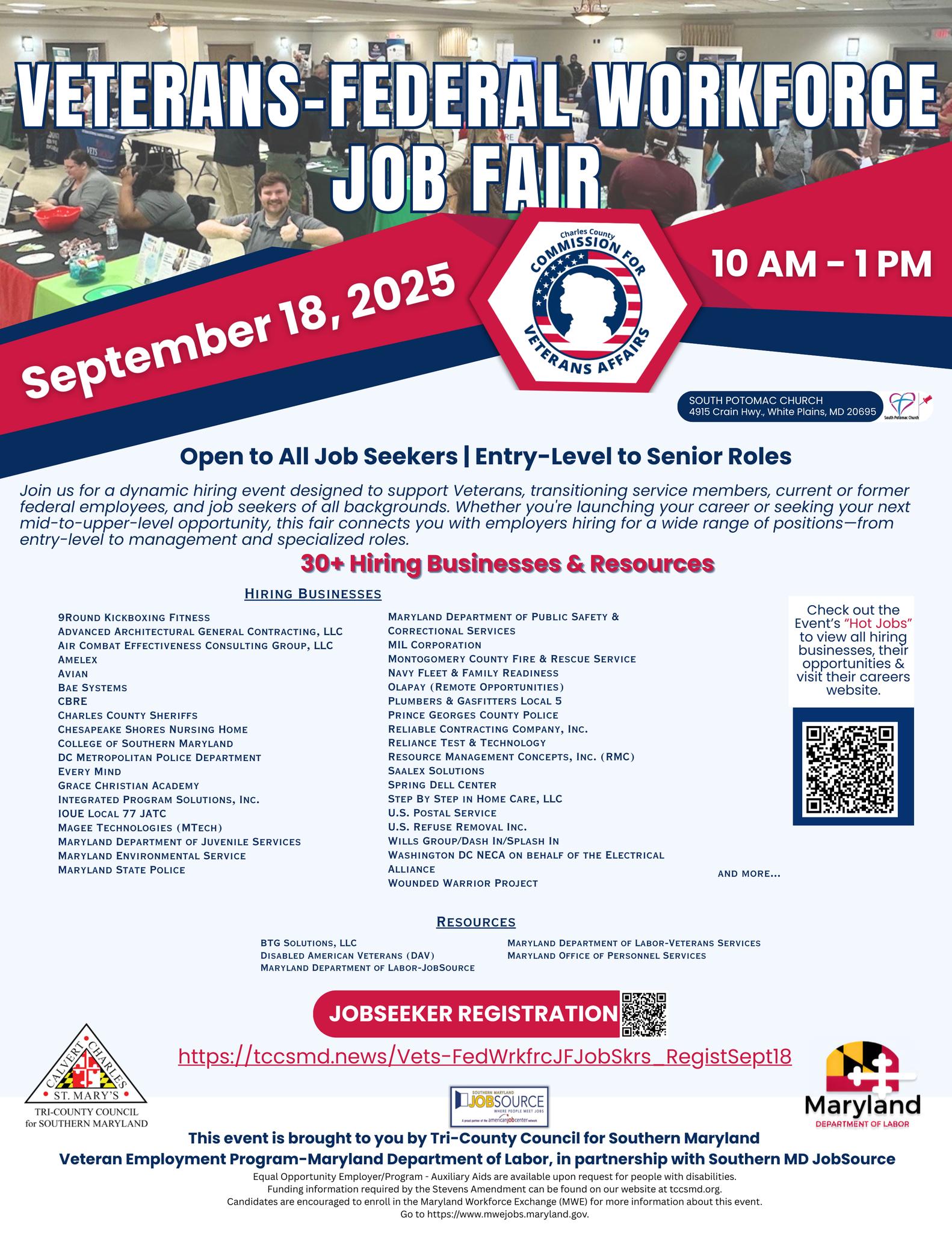 Tri-County - Veteran-Federal Workforce Job Fair From Entry Level to ...