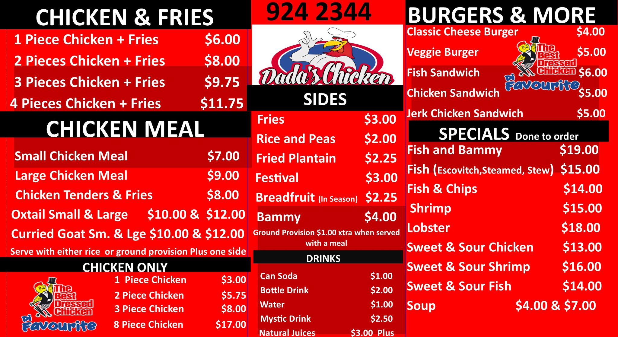 Dada's Chicken | Bodden Town
