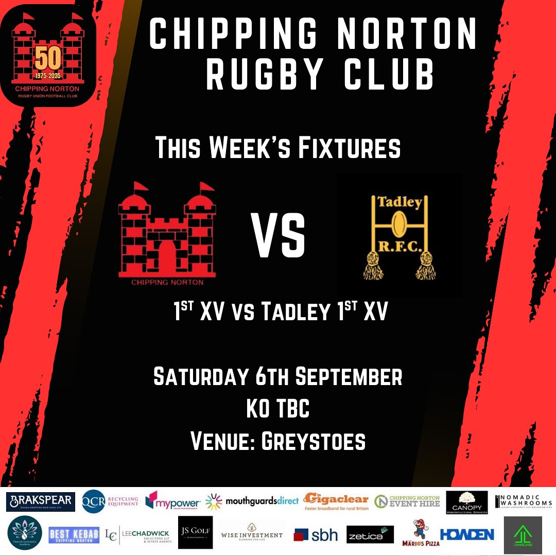 The first fixtures of the... - Chipping Norton Rugby Club | Facebook