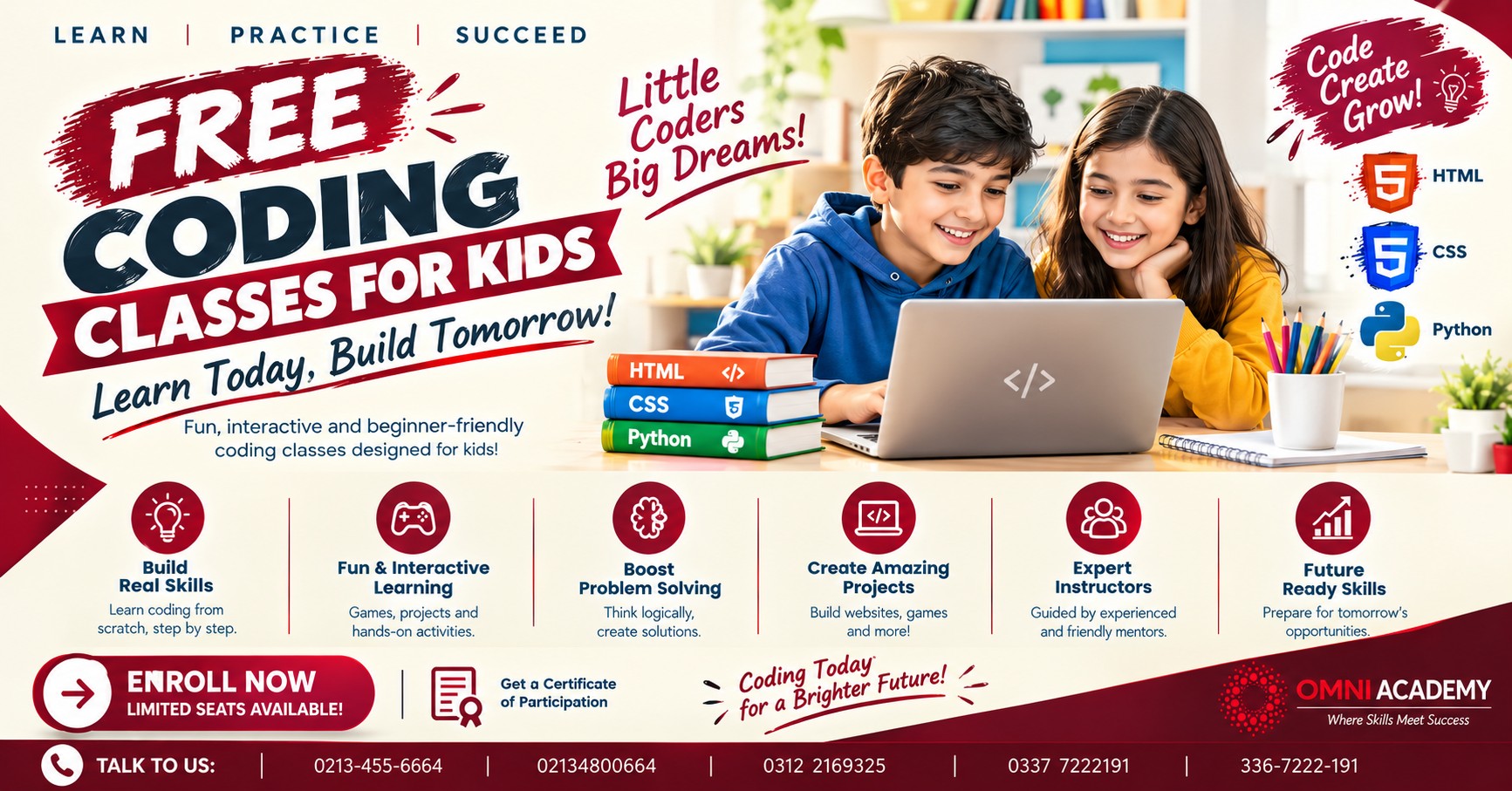 Free Coding Classes for Kids – Programming HTML CSS Python Free ...
