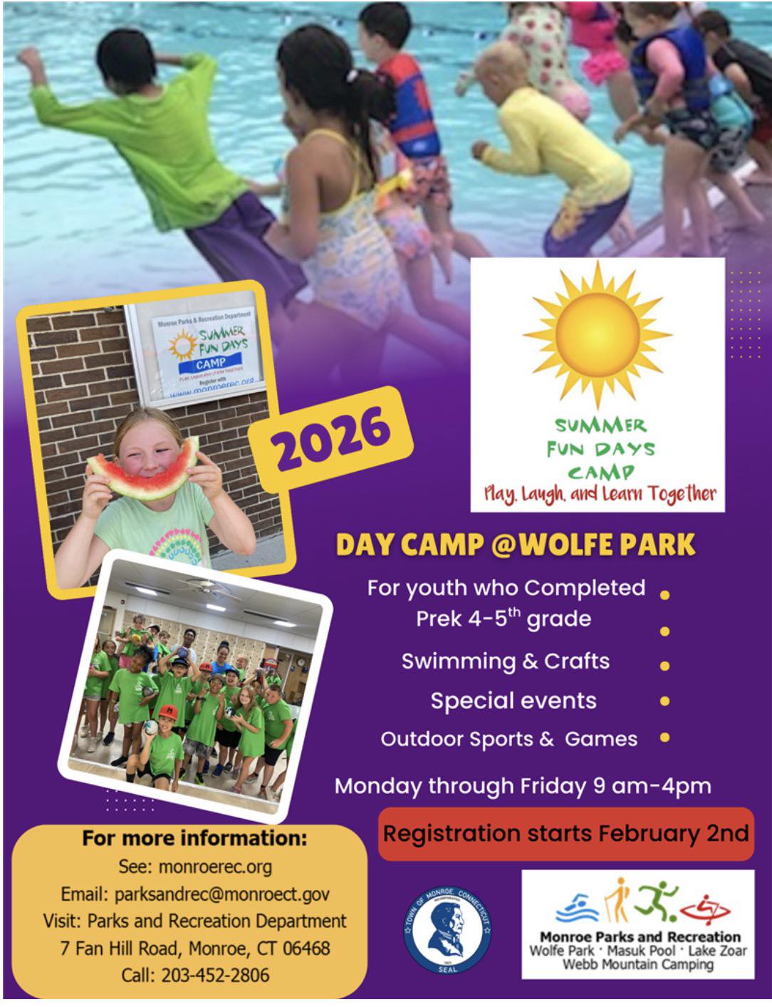 Monroe - Preview for our Summer Fun Days Program for 2026. Head to www ...