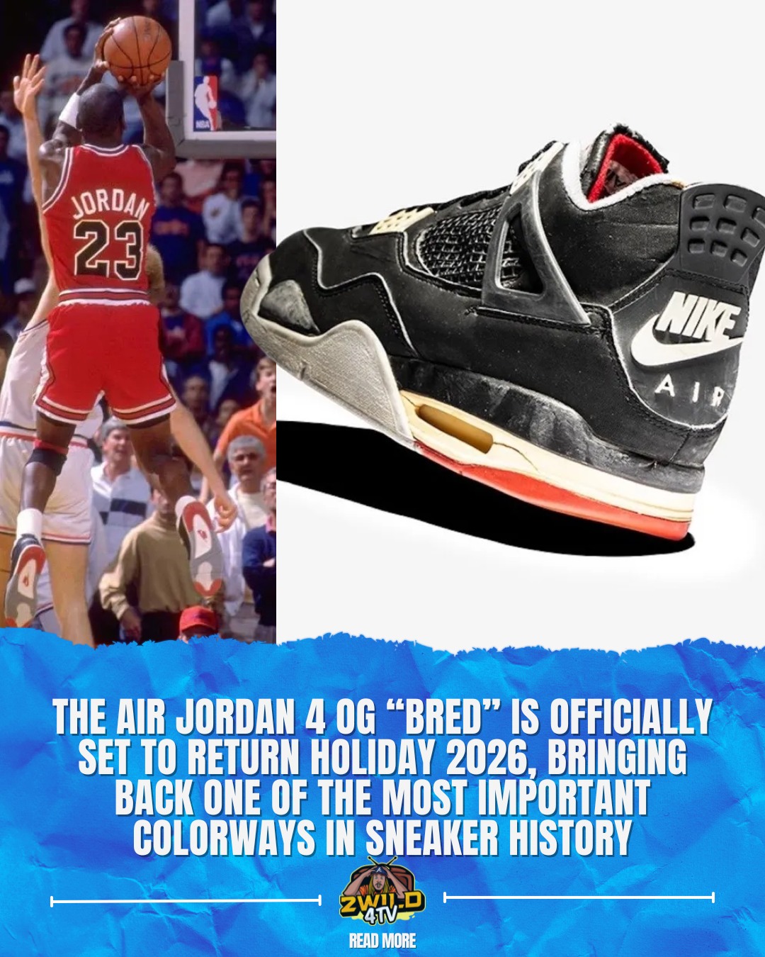 JUST IN: the Air Jordan 4 “Bred” is expected to be more limited