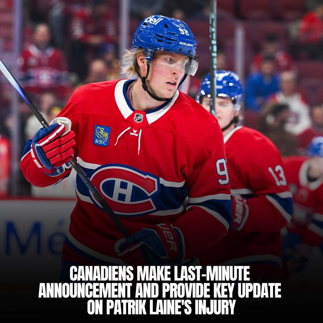 MONTREAL CANADIENS FANS FOR LIFE | Ouchh.. Big injury update on Laine ...