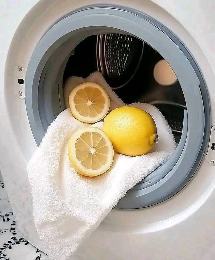 Using lemons in the washing machine for fresh laundry