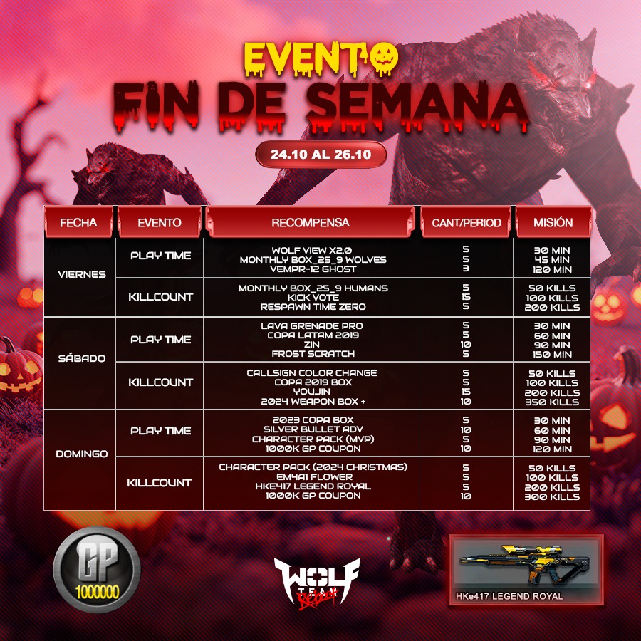 Wolfteam Latino - 🔥 El fin de semana se juega en grande 🔥... | Facebook