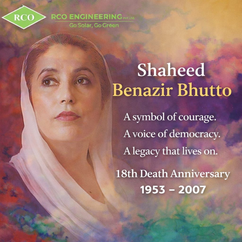 RCO - Tribute to Shaheed Benazir Bhutto Honoring the memory of Shaheed ...