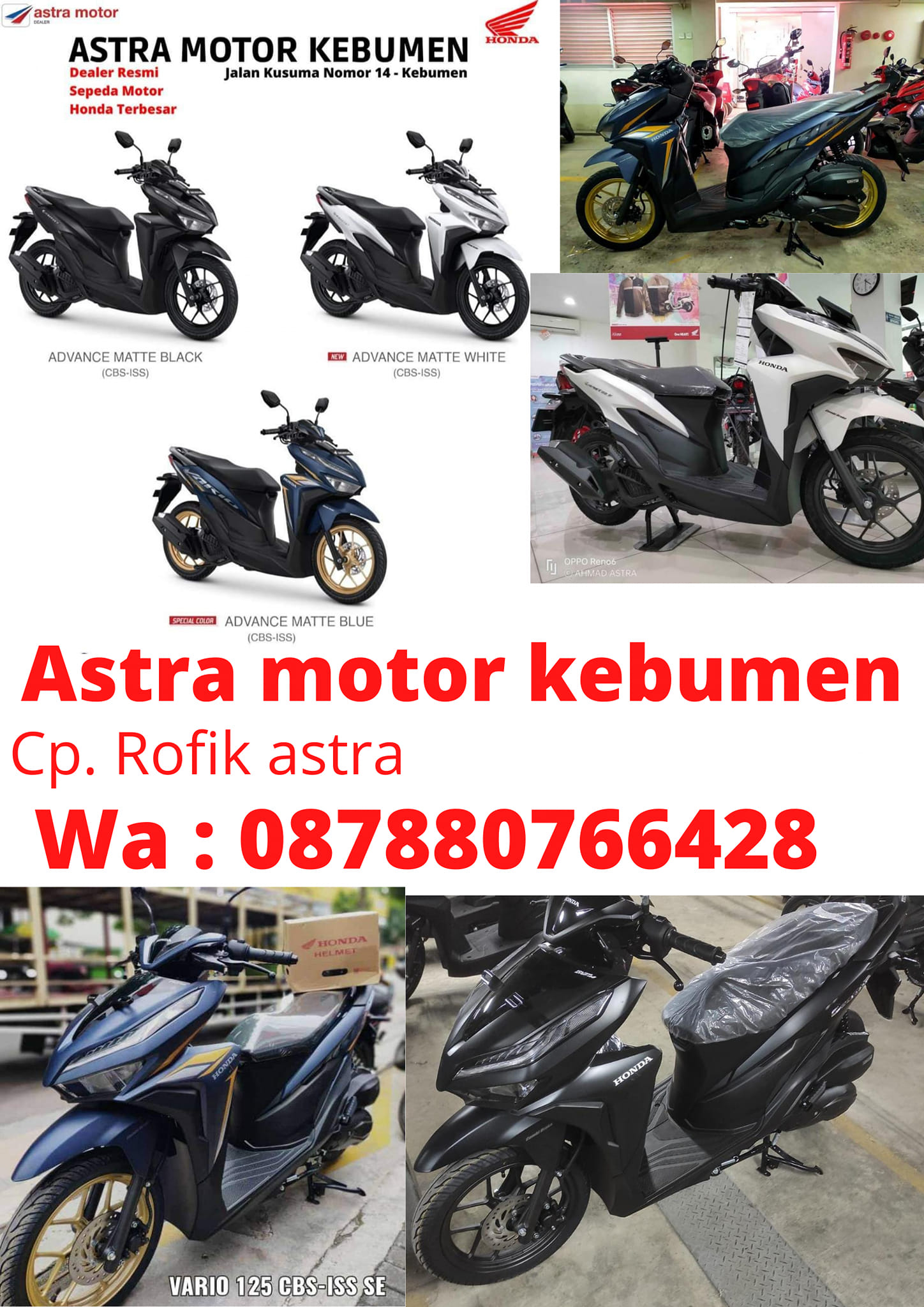 Cp.Rofik Astra motor... - Cp.Rofik Astra motor kebumen
