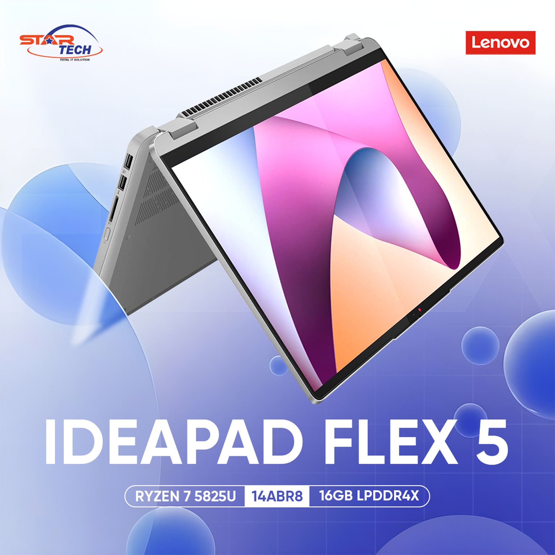 Lenovo IdeaPad Flex 5 14ABR8 Ryzen 7 5825U 14