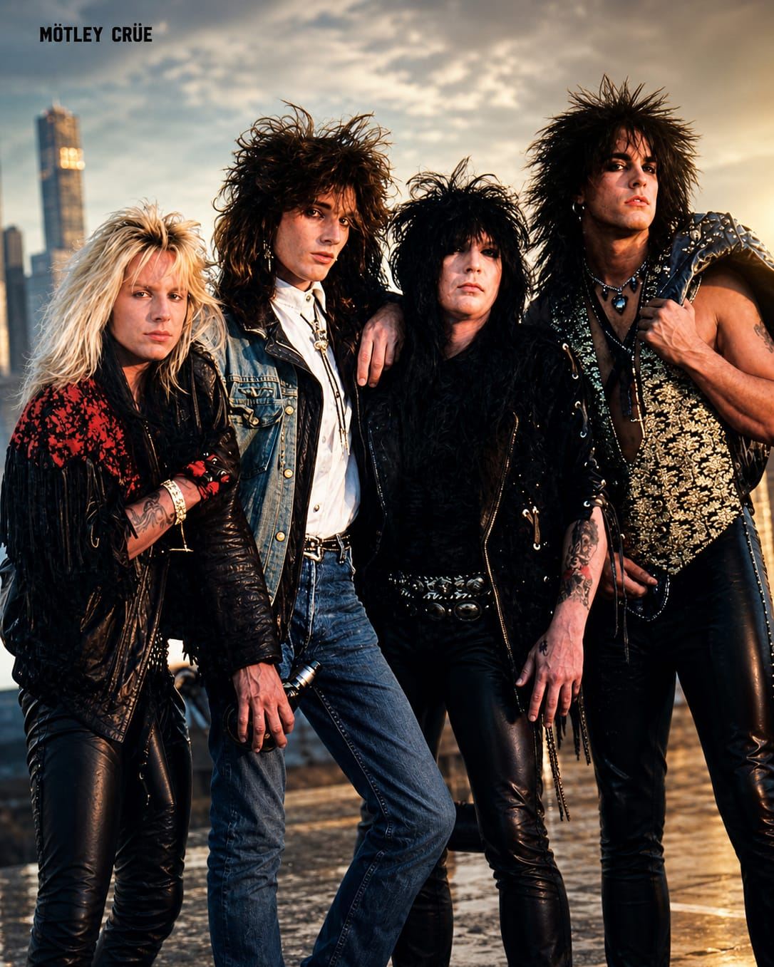 🔥🎸 The original chaos crew Tommy Lee, Vince Neil, Nikki Sixx