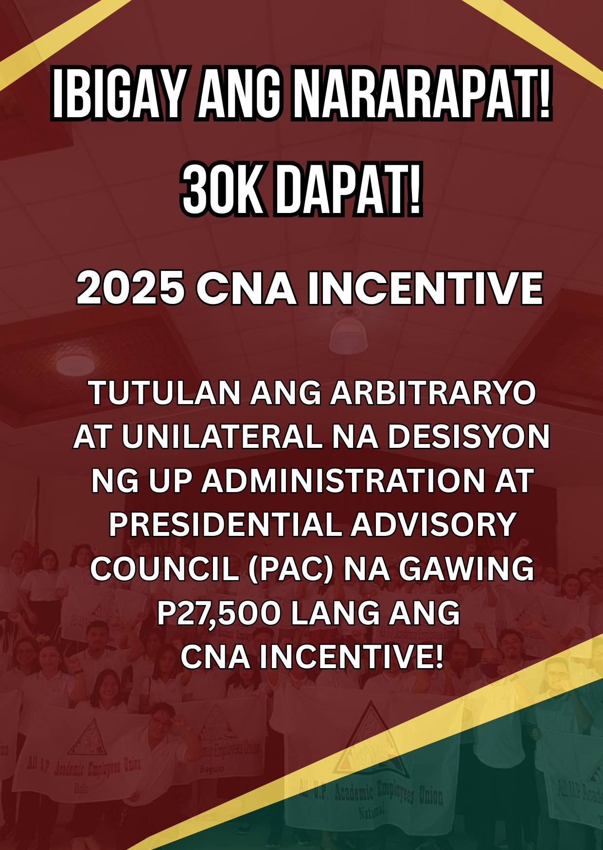 All - IBIGAY ANG NARARAPAT! 30K DAPAT! Hindi maaaring unilateral ang ...