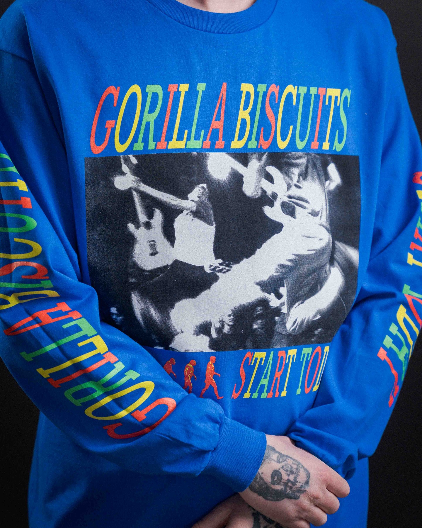 Gorilla Biscuits “Start Today - Royal Blue” Longsleeve is