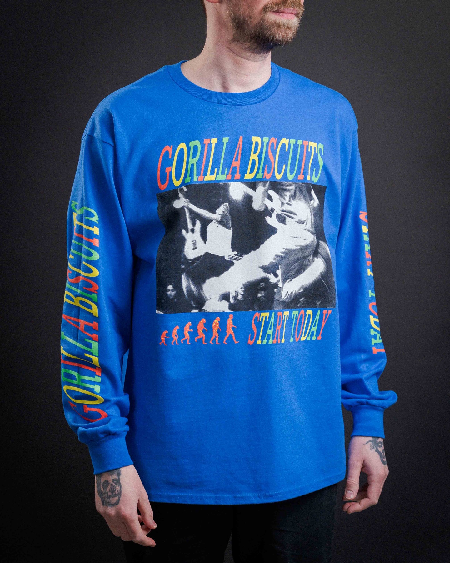 Gorilla Biscuits “Start Today - Royal Blue” Longsleeve is