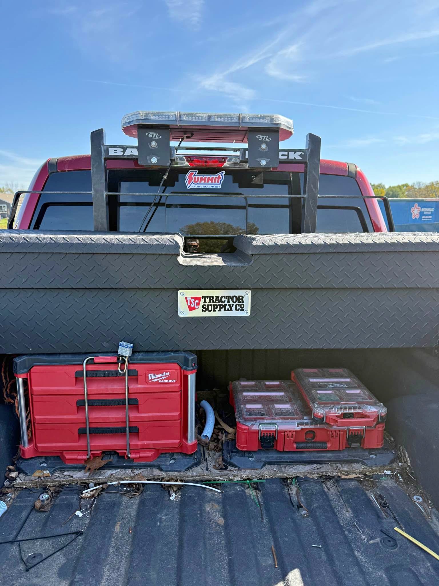 BackRack, tool box and strobe light. - Tool Boxes, Belts & Storage ...