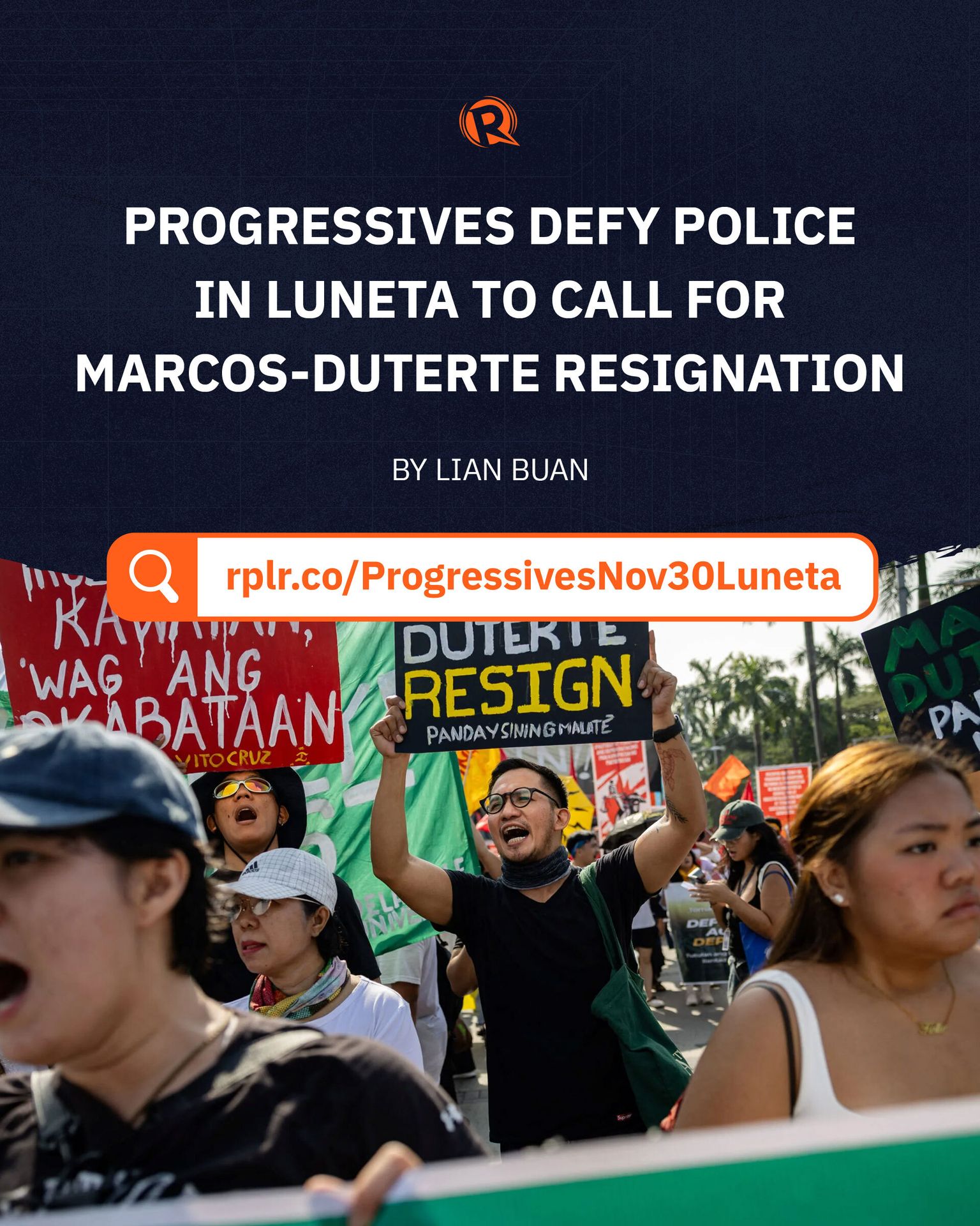 Rappler - The call was clear in Luneta on Sunday, November 30 ...