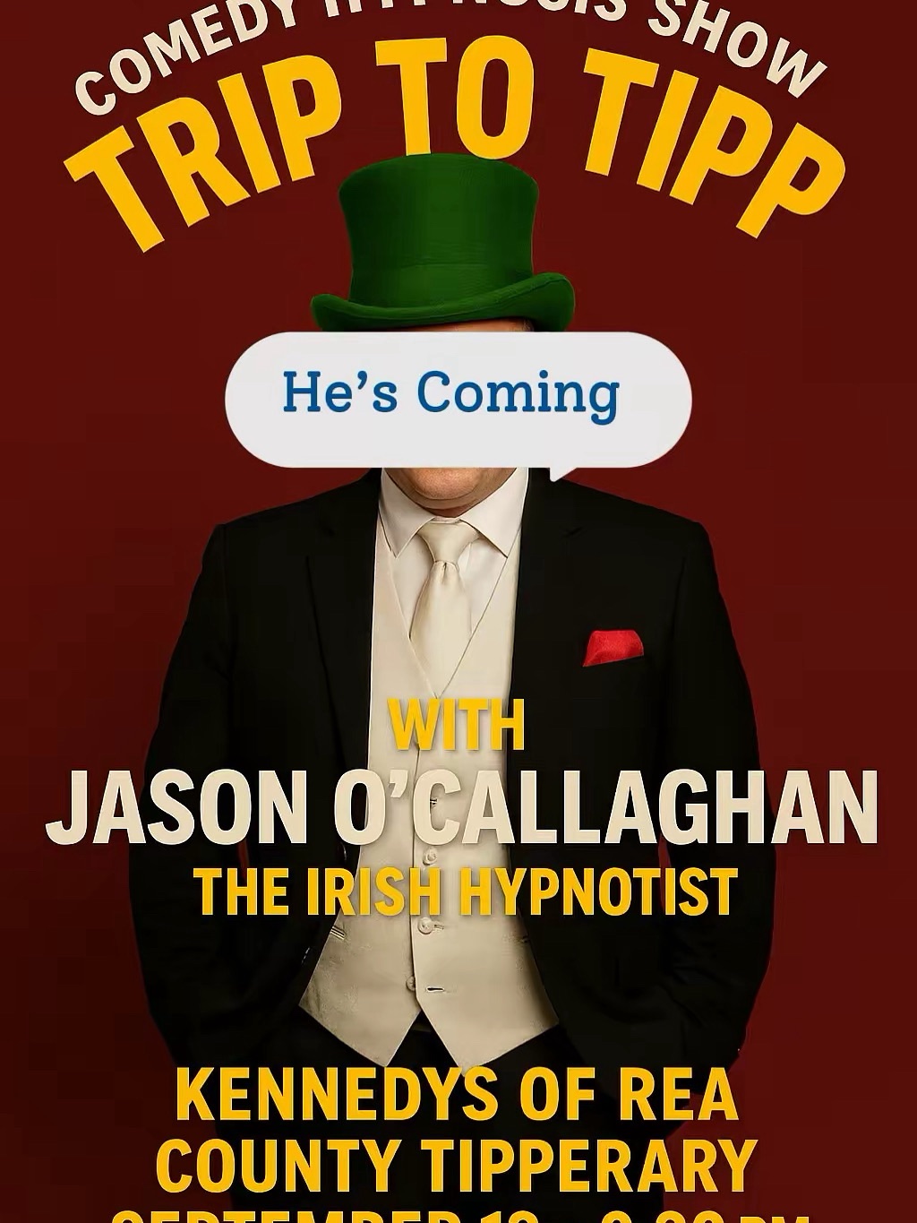 For the first time ever the... - Hypnotist Jason O’ Callaghan | Facebook
