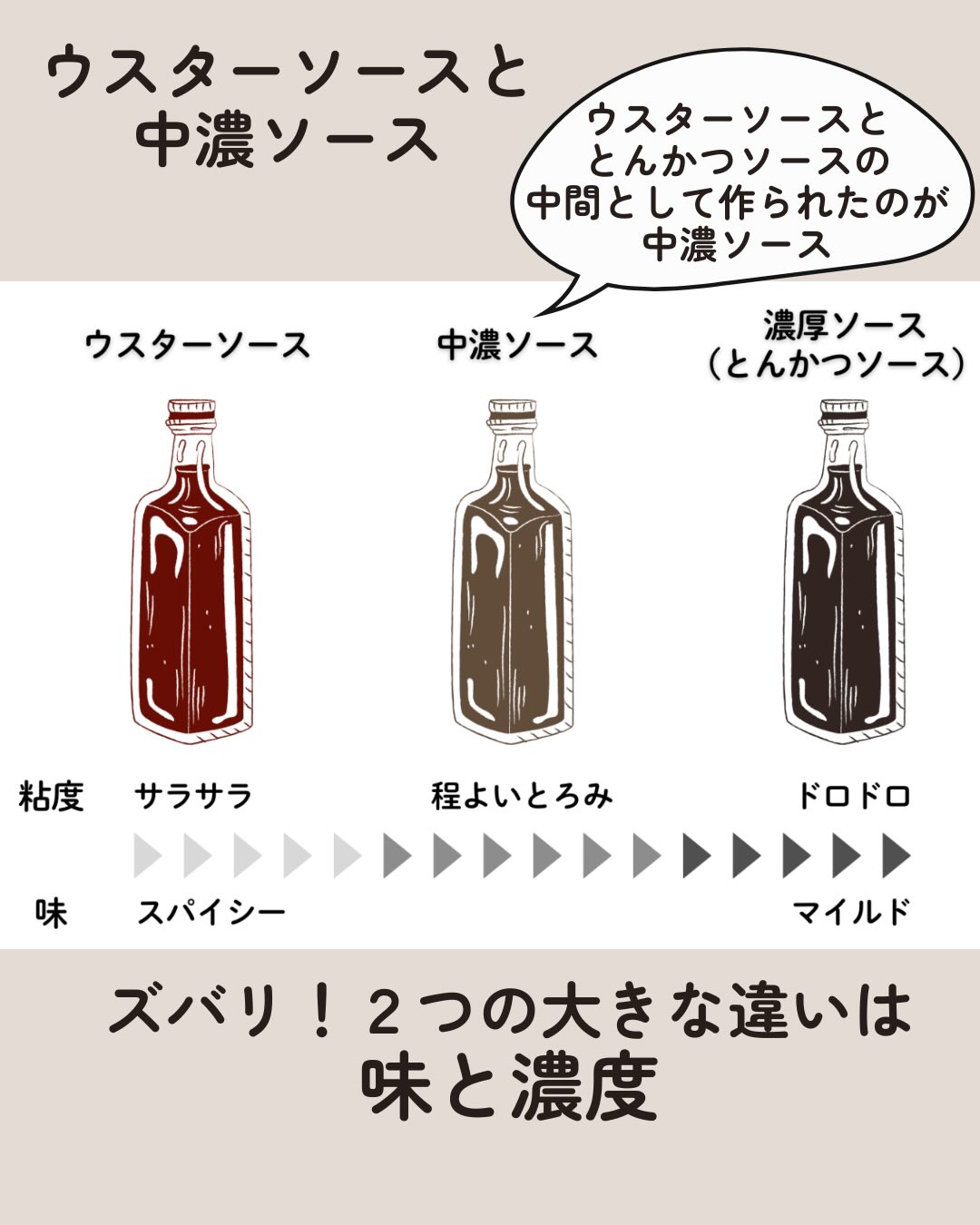 ウスターソース 中濃ソース 違い