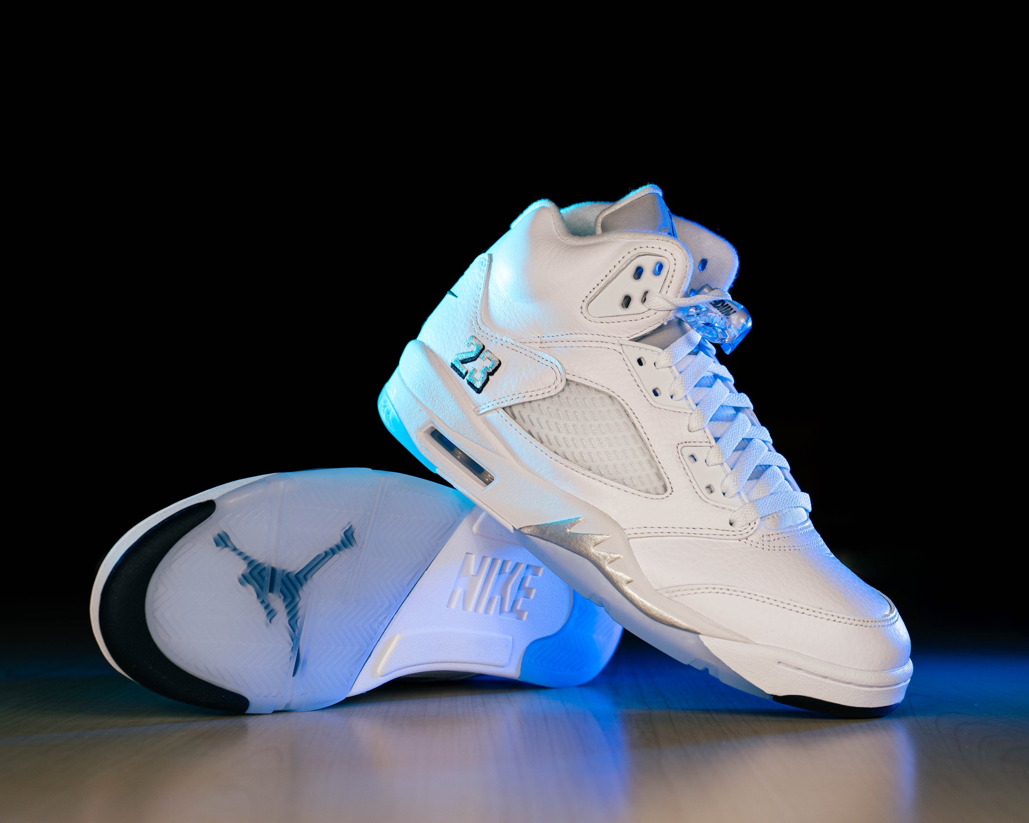 NIKE AIR JORDAN 5 RETRO ホワイト ブルー RETRO ブルー AIR JORDAN 5 ホワイト NIKE