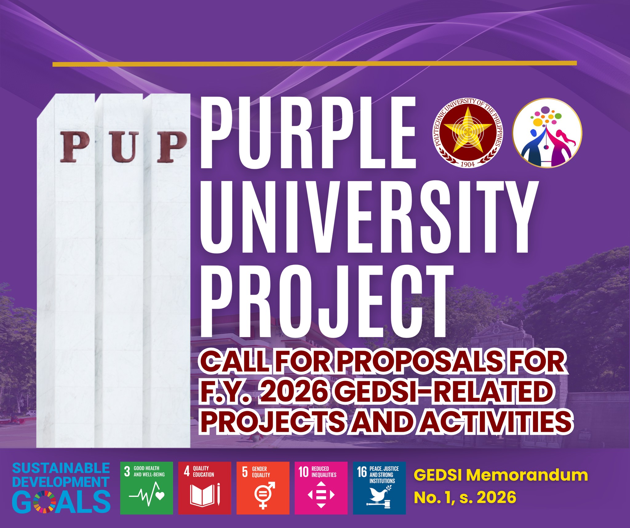 ‼️‼️‼️DEADLINE OF... - PUP Gender and Development Office | Facebook