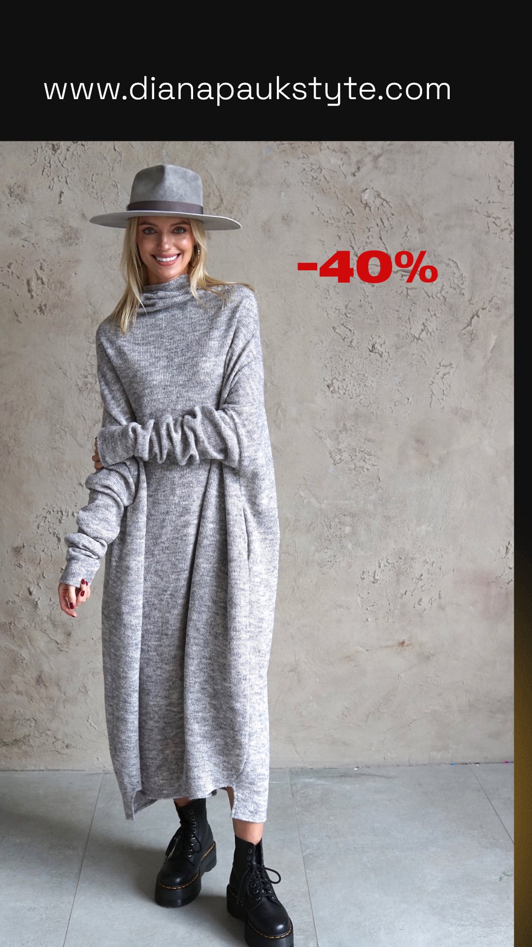 sweater dress black friday -40% https://dianapaukstyte.com/casual-wear/long-cozy-oversized-dress Knit Sweater Dress HOLIDAY10.30 30th Birthday & Cabo Color:Black/Hot Pink