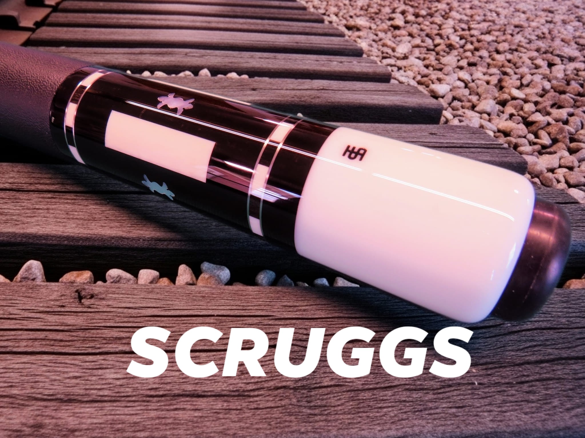 Proficient - Pure classic Tim Scruggs cue with Bushka rings. (Link in ...