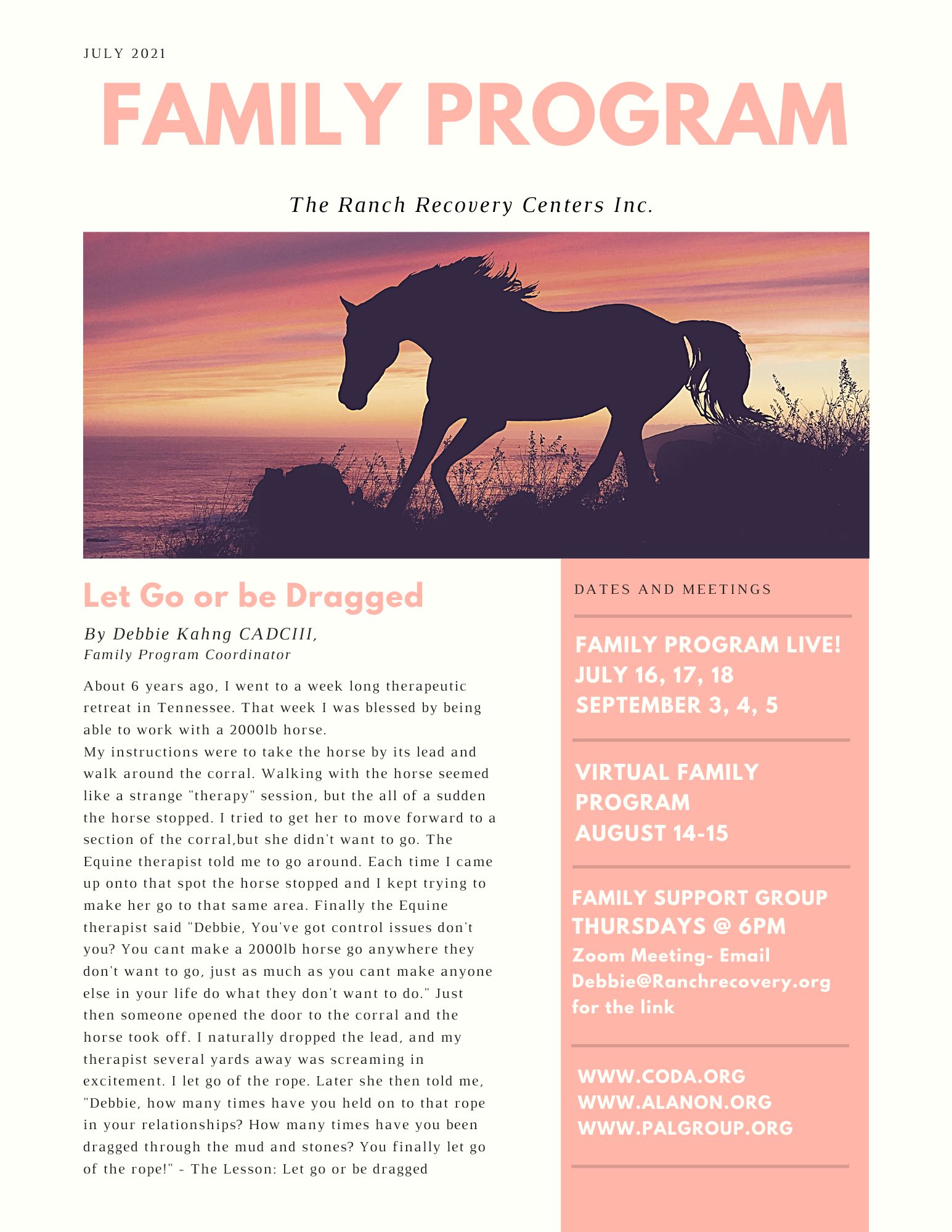 The Ranch Recovery Centers Family Program - Home | Facebook