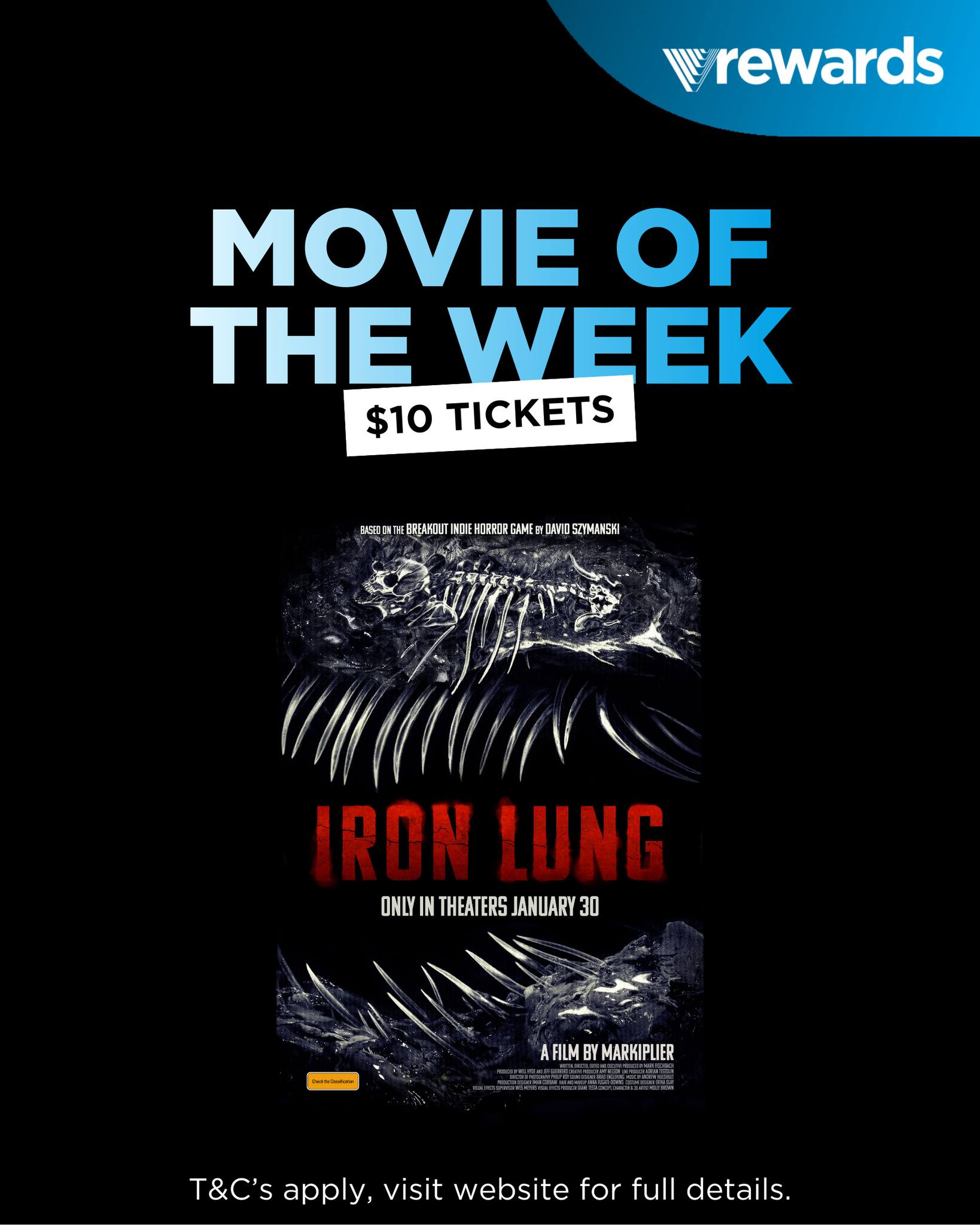 Village - Calling all Vrewards members! 🔪🩸 Iron Lung is our exclusive ...