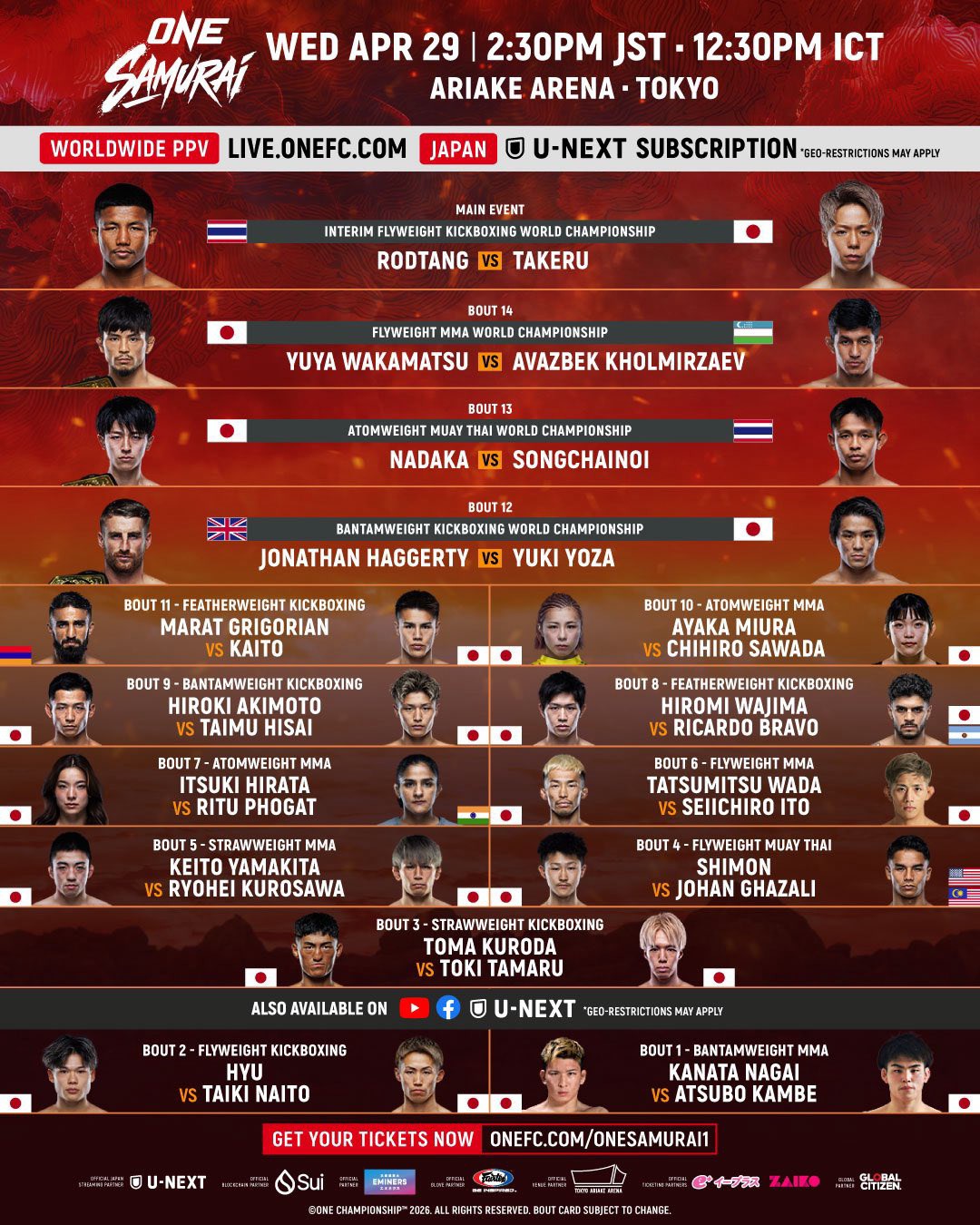 ONE SAMURAI 1 FIGHT WEEK ⚔️ #ONEChampionship