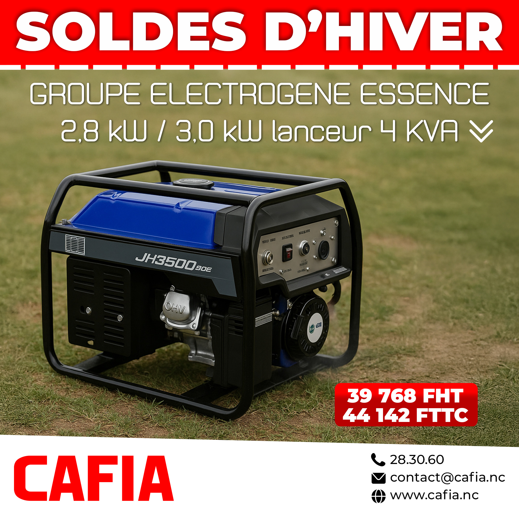 CAFIA - ⚡️ 𝗚𝗥𝗢𝗨𝗣𝗘 𝗘́𝗟𝗘𝗖𝗧𝗥𝗢𝗚𝗘̀𝗡𝗘 𝗘𝗦𝗦𝗘𝗡𝗖𝗘 𝟮,𝟴 kW / 𝟯,𝟬 kW ⚡️... | Facebook
