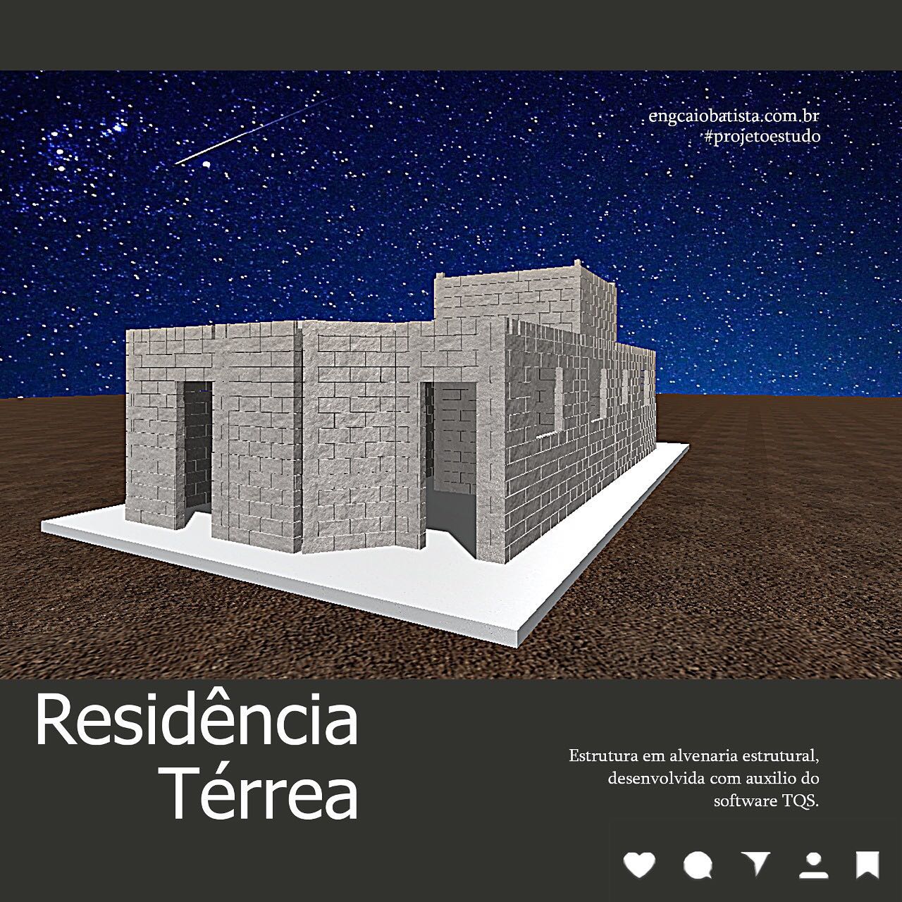 Projeto de residência térrea em... - Engenheiro Caio Batista | Facebook