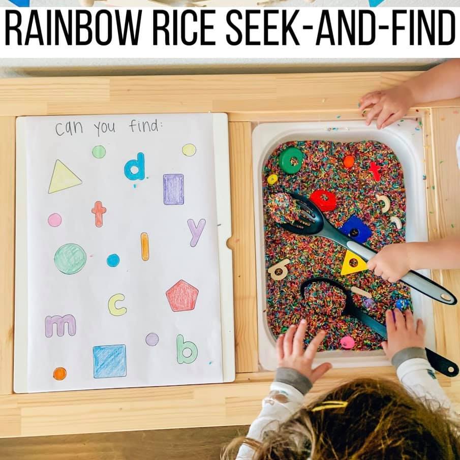 The Daily - Rainbow Rice Seek-and Find: I pulled out the rainbow rice ...