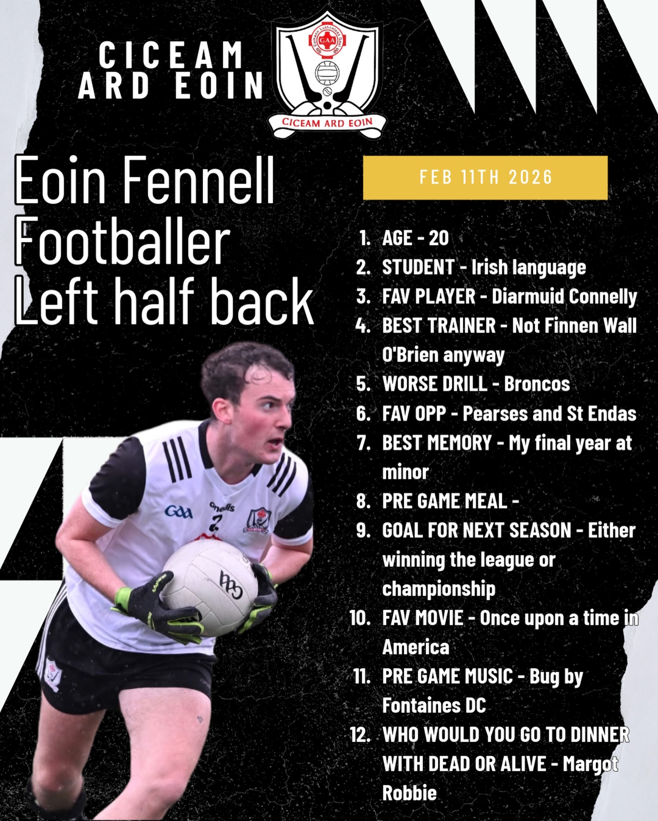 CICEAM ARD EOIN – 2026 Player... - CLG Ciceam Ard Eoin | Facebook