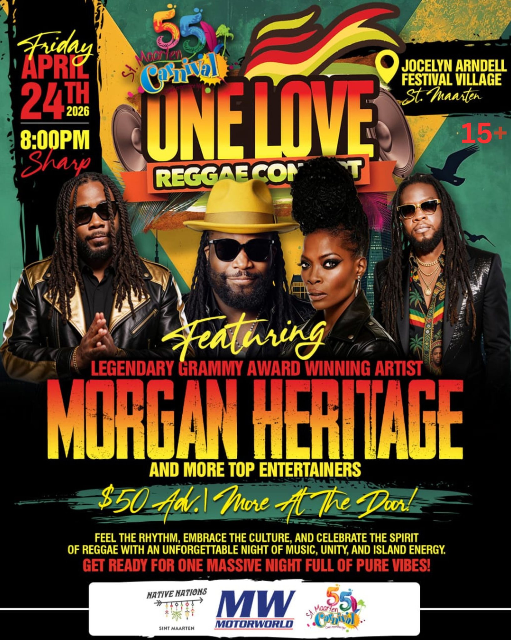 St. - ❤️💛💚 ONE LOVE, ST. MAARTEN! ❤️💛💚 Get ready for a