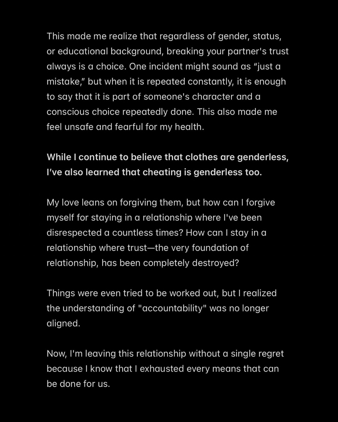 News5 - 'I'VE ALSO LEARNED THAT CHEATING IS GENDERLESS TOO' Viral sa ...