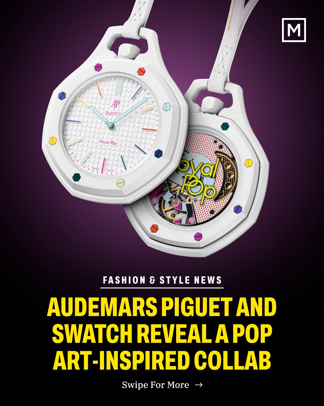Audemars Piguet and Swatch are teaming up for Royal Pop, a bold