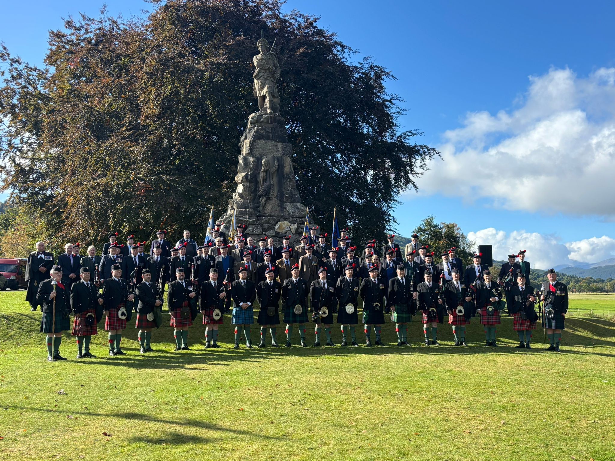 Ferry - A fine bunch of men from the Black Watch. The muster was held ...