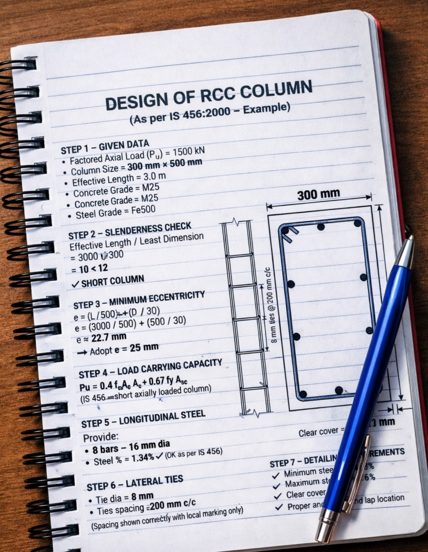 Civil - Design of RCC Column #RCCColumn #ColumnDesign #StructuralDesign ...