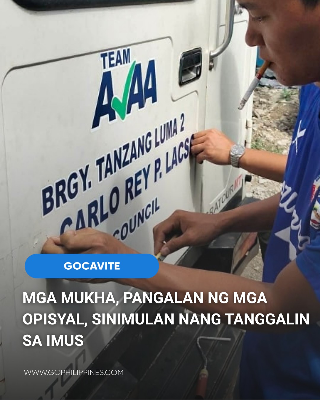 GO - Nagsimula na sa Imus, Cavite ang pagtatanggal ng mga pangalan ...