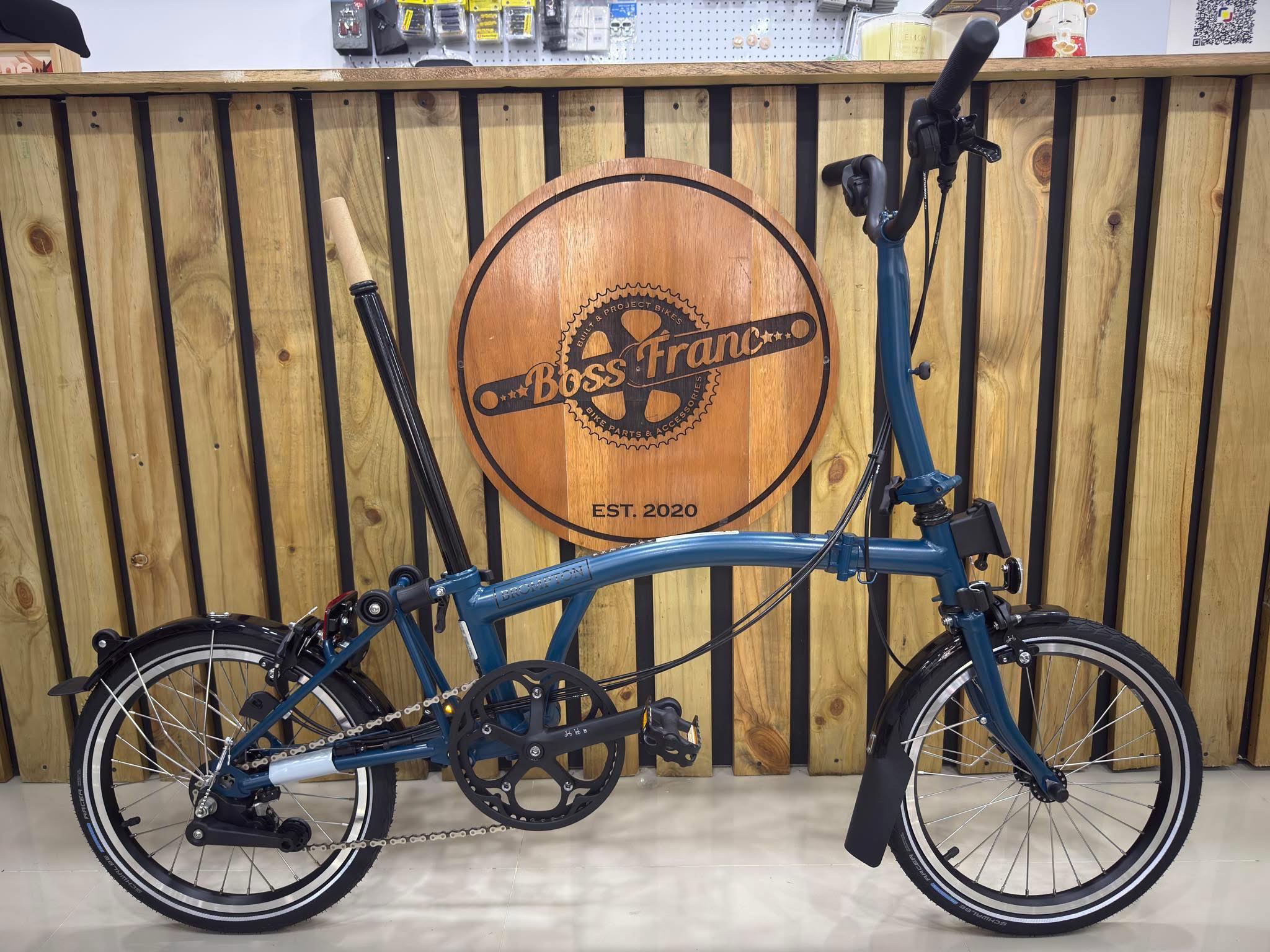 Blue Brompton Bike M6l Tempest Blue Brompton C Line Ocean Blue 