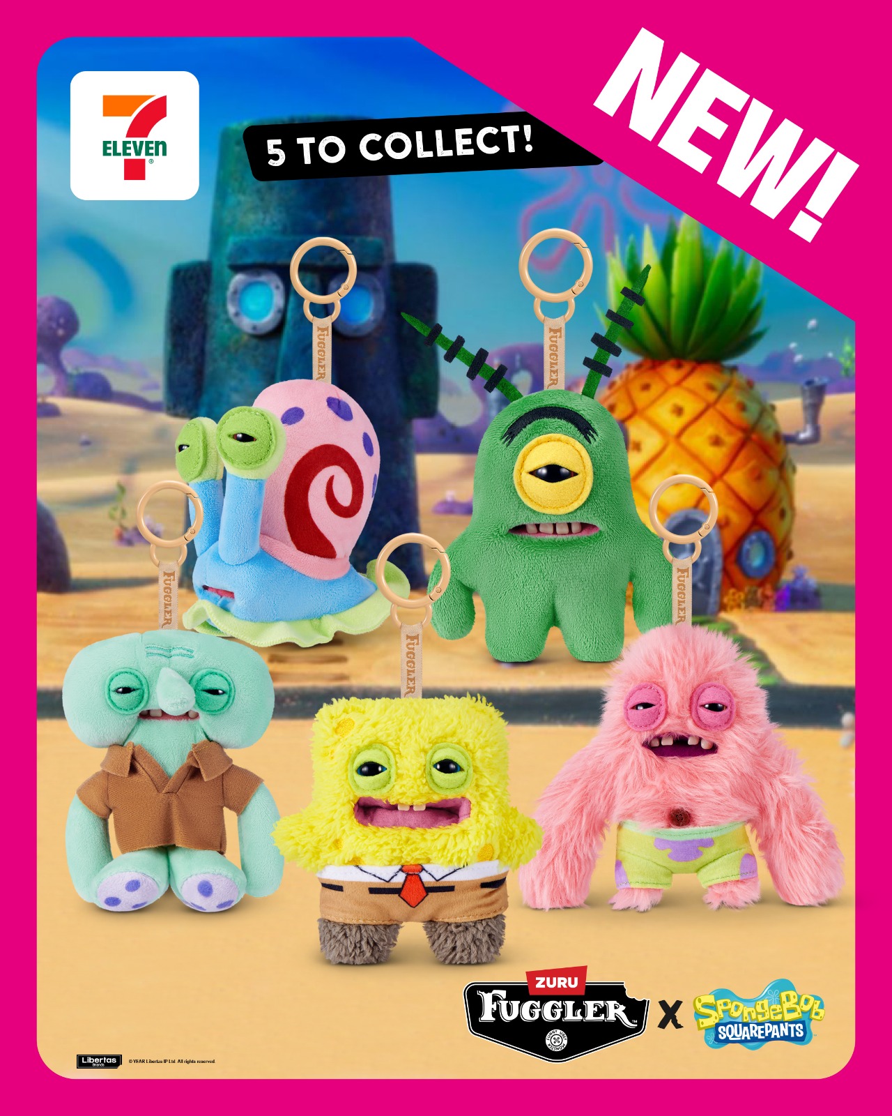 A little Bikini Bottom mischief for your bag!🧽 The Fuggler x