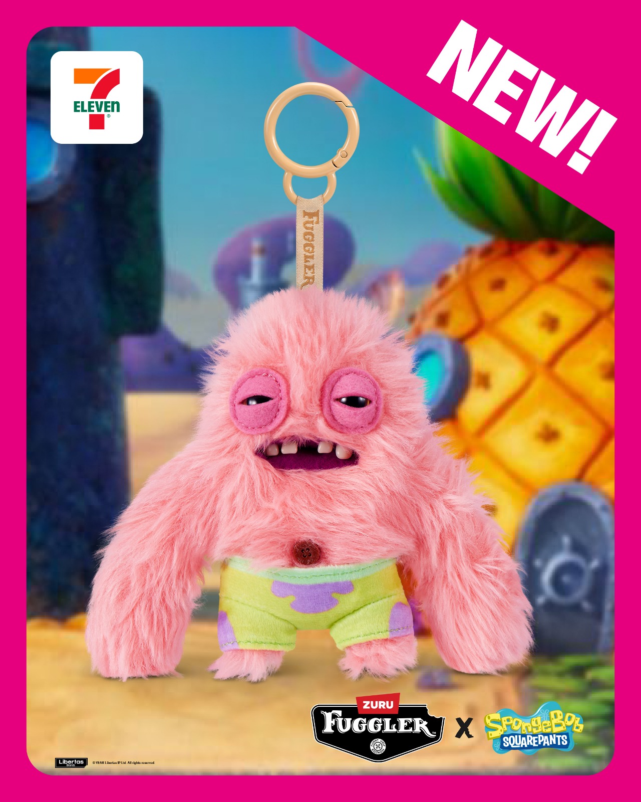 A little Bikini Bottom mischief for your bag!🧽 The Fuggler x
