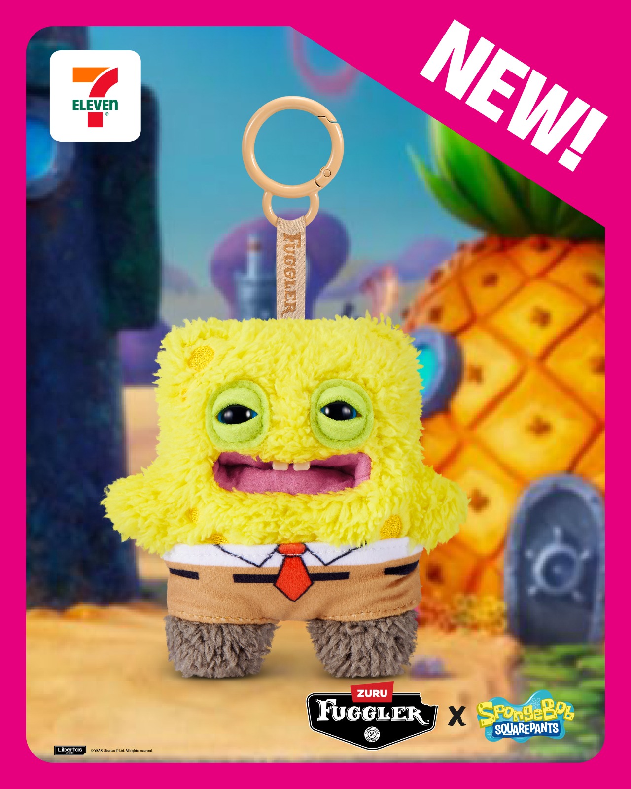 A little Bikini Bottom mischief for your bag!🧽 The Fuggler x