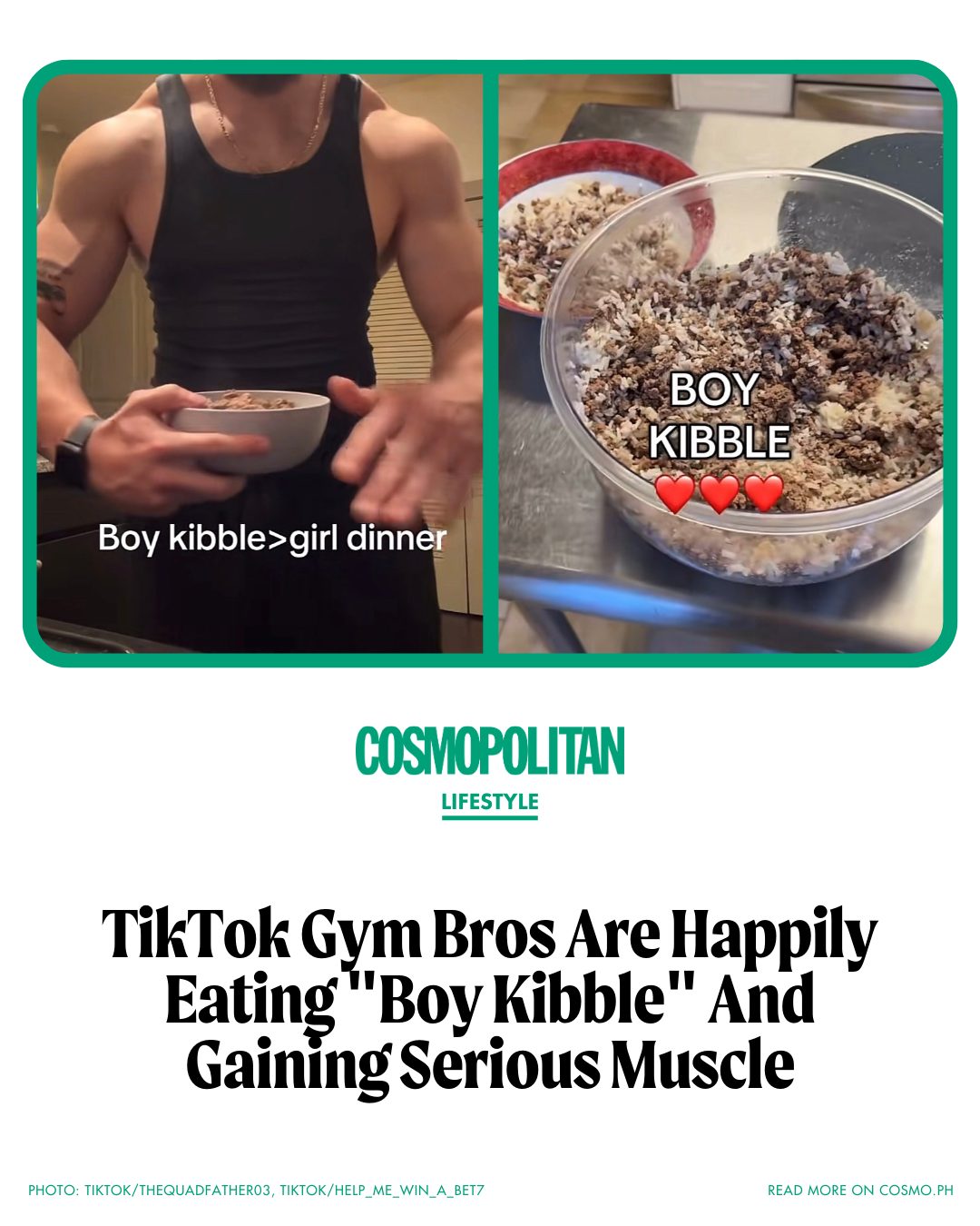 Cosmopolitan - Apparently, it's the gym bros version of 